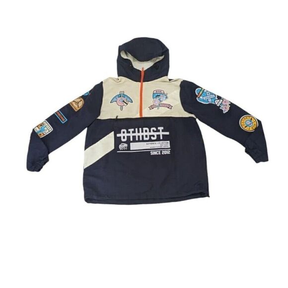 8IGHTH/DSTRKT Men's Hoodie Long‎ Sleeve Medium Jacket Windbreaker Blue